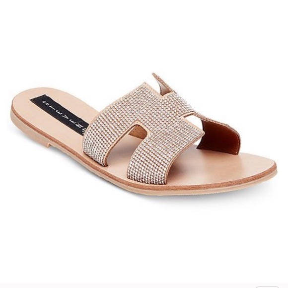 rhinestone slides steve madden